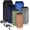 Dark Color, variant on Waterproof Dry Bag Set Dark Color Ultralight Stuff Sack for Camping Kayaking Boating Hiking Travel