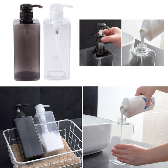 Botella dispensadora de jabón de 600ml, botellas de líquido de limpieza a mano para baño, champú, Gel de ducha, contenedor de loción, botellas de viaje vacías