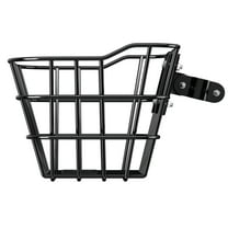 KFFKFF Front Bike Basket with Fixed Bracket - Supports Up to 20 lbs, Made of Durable Steel, Suitable for Kids' Bikes, Adult Bicycles, and Electric Scooters
