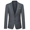 thumbnail image 3 of Cloudstyle Men's 2 Piece Suits Slim Fit 2 Button Dress Suit Jacket Blazer & Pants Set XY05, 3 of 6