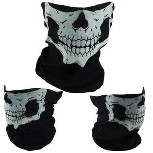 3-Pack Skull Mask Motorcycle Bandana Snowboard Ski Face Mask Tactical Masks Wrap