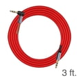 thumbnail image 3 of 3.5mm Right Angle Stereo Auxiliary Cable 3 ft - Red, 3 of 4