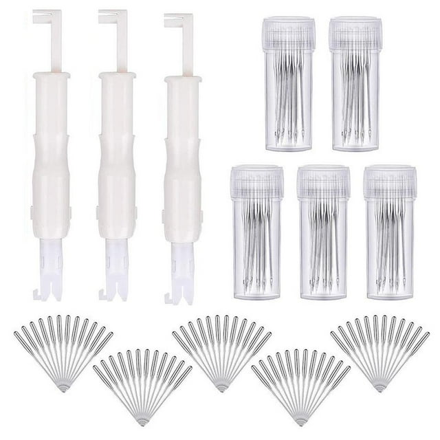 veasfak Aiguilles pour Machine à Coudre Universelles pour Singer 50 Aiguilles 3 Fils