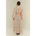 thumbnail image 4 of Women Boho Print Maxi Shirt Dress Long Sleeve Belted Casual Vacation Dress, 4 of 8