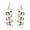 Yellow Gold, variant on New Women's 8cm Long Silver Sparkle Corkscrew Spiral Earrings Great Valentine's Day Gifts