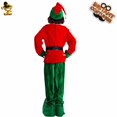 thumbnail image 4 of DHFJKG Boys Christmas Elf Dress Up Outfits 4 Piece Sets Long Sleeve Top Bottoms With Hat Shoes For Festive Xmas Party Stage Celebrations Comfort Outfit, 4 of 6