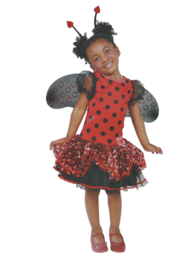 Hello Kitty Pretty Red Ladybird Tutu Dress Fancy Dress Costume Play Headband 