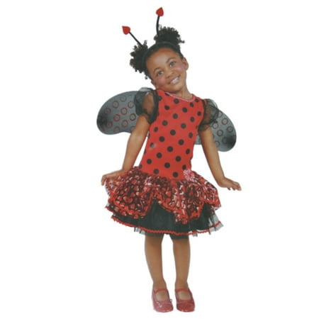 Infant & Toddler Girls Little Ladybug Costume with Dress Wings & Headband
