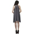 thumbnail image 4 of Moomaya Tunique Grande Taille à Col Licou en Rayonne Sans Manches Débardeur Mini Robe T-Shirt, 4 of 4