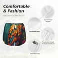 thumbnail image 4 of Balery Colorful Owl Forest Pantalones cortos deportivos para mujer con forro y dos bolsillos, elásticos, para entrenamiento, gimnasio, yoga-Small, 4 of 7