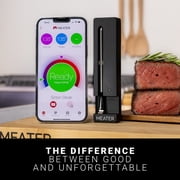 MEATER SE: Smart Bluetooth Meat Thermometer | Wireless Probe for Oven, Grilling, Smoking, BBQ & Air Fryer | Dual Sensors & Guided Cook System | Black Charger