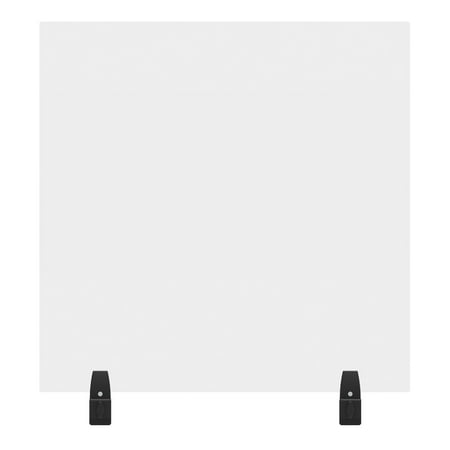 RECLAIM® Acrylic Sneeze Guard Cubicle Wall Extender - 30" x 30" Clamp-On, Clear
