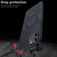 thumbnail image 6 of for iPhone 11 Pro Max PU Leather Case, Vintage Compatible with MagSafe and Wireless Charging Slim Fit-Drop Scratch Resistant Support Magnetic Car Mount Case Cover for iPhone 11 Pro Max, Black, 6 of 9