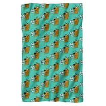 Scooby Doo Ruh Roh Face Pattern Fleece Blanket 36' x 58',Ruh Roh Face Pattern
