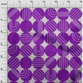 thumbnail image 3 of oneOone Cotton Poplin Purple Fabric Geometric Allover Doodled Polka Quilting Supplies Print Sewing Fabric By The Yard 42 Inch Wide, 3 of 4