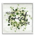 thumbnail image 4 of Stupell Industries Sweet Home Rustic Pattern Botanical Blossom Wreath Graphic Art White Framed Art Print Wall Art, Design by Ziwei Li, 4 of 5