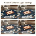 thumbnail image 7 of ODIKA 6'x9' Washable Area Rug Witchy Mystical Moth Boho Floral Medallion With Moon Corners for Queen Size Bedroom, Under Bed, Master Suite, Easy Care, Non-Shedding, 7 of 7