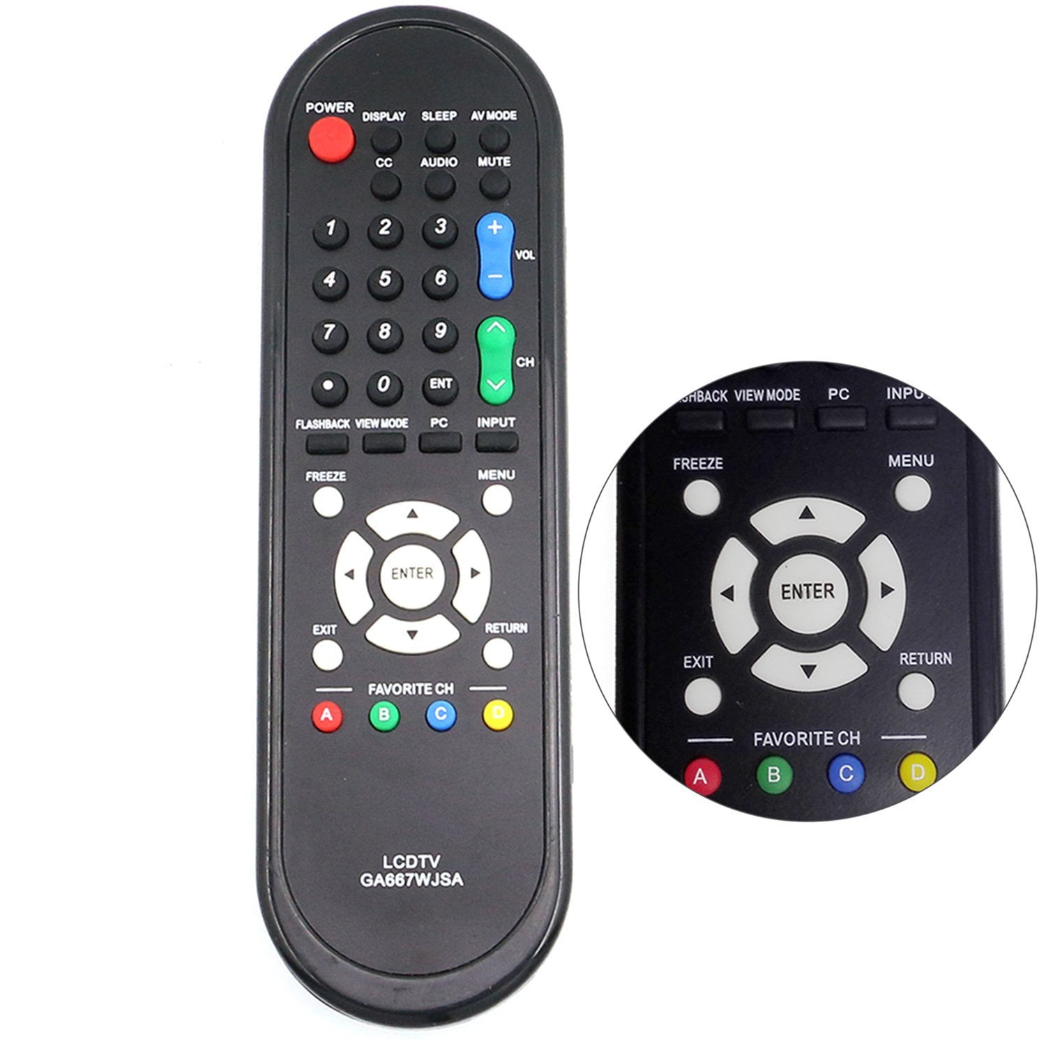 Substitute for GA667WJSA Sharp GA626WJSA LCD TV Remote Control 