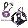 thumbnail image 3 of Arnés para perros de servicio con clip frontal, resistente, reflectante, asa de fácil control para pasear perros grandes, fácil de controlar para perros pequeños y medianos, 3 of 5