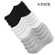 Kapmore 6 Pairs No Show Socks for Women Invisible Non Slip Socks Low Cut Casual Socks