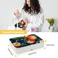 thumbnail image 5 of Peach PU Leather Jewelry Organizer Box with Removable Compartment and Portable Design for Necklace, Earring, and Jewelry Storage, 5 of 6
