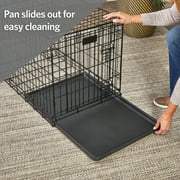 MidWest Homes for Pets 42-Inch Replacement Pan, Measures 41.3 x 27.75 x 1 Inches, Universal Leak-Proof Tray for Dog Crates & Multi-Purpose Use, Fits Most Standard 42 Wire Crates