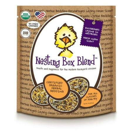 Treats For Chickens Organic Nesting Box Blend - Herbal Bedding for Coop/Nesting