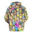 thumbnail image 3 of Rick And Morty Unisex Adult Hoodie Casual Hooded Sweatshirt Pullover Novelty 3D Printed Sweater Jacket 2XL, 3 of 8