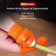 thumbnail image 4 of Cuchillo de pulgar Protector de dedos Tijeras de corte de cosecha de vegetales de uñas de metal, 4 of 7