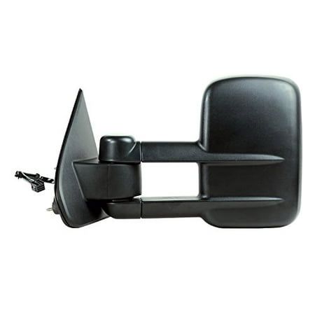 62148G - Fit System 14-17 Chevrolet Silverado Pick-Up Truck 1500, 2500, 3500, GMC Sierra Pick-Up Truck 1500, 2500, 3500, extendable towing Mirror, OEM Style Towing, Pair - check for