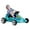 Blue, variant on Qaba 6V Electric Go Kart for Kids with Music, Light, Horn, Blue