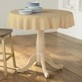 thumbnail image 2 of LA Linen Polyester Poplin Tablecloth 51-Inches Round, Khaki, 2 of 2