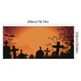 thumbnail image 3 of Fondo de garaje para Halloween decoración colgante Xihbxyly tapiz decorativo personalizado, 3 of 5