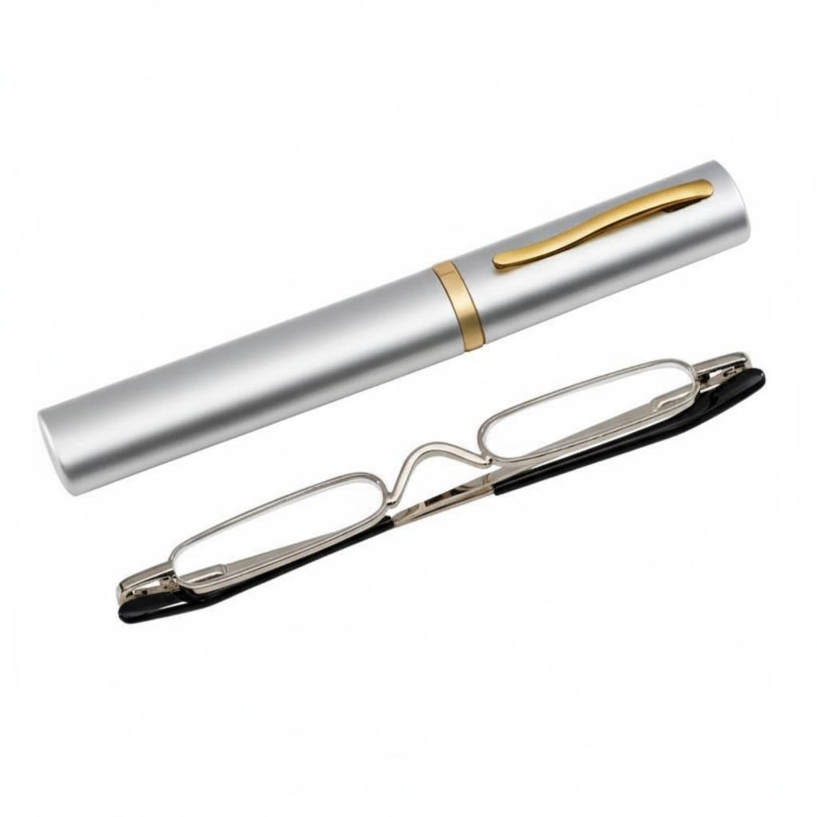 predolo Pen Reading Glasses Lightweight Pen Case Reading Glasses Crystal-Clear Lenses Compact Pocket Readers for On the Go