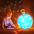 thumbnail image 5 of Hesxuno 24 Inch Giant Light Up Christmas Ball Ornament with LED Light and Remote - Outdoor Christmas Inflatable Decorations for Yard Lawn Home Outdoor Xmas Holiday Outdoor Yard Tree Pool Decorations, 5 of 6