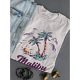 thumbnail image 3 of Malibu California Watercolors T-Shirt Women -Smartprints Designs, Female x-Large, 3 of 4