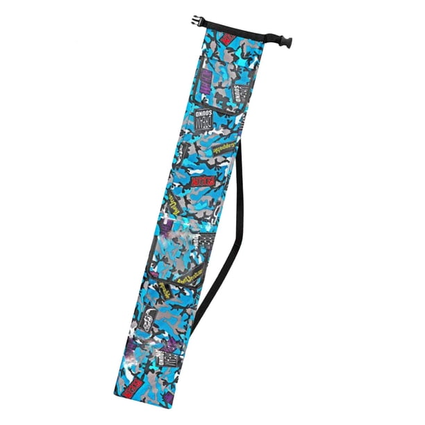 Sac De Transport Pour Canne à Pêche – Toile Robuste 1,4 M, Grande Capacité, Poches Latérales, Bandoulière – Bleu, Noir, Blanc – Pliable