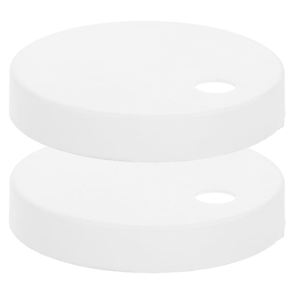 Toyvian 1Pair White Plastic Toilet Bolt Covers for Toilet Seat Easy Install Decorative Caps