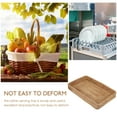 thumbnail image 5 of WHAMVOX  Rectangle Rattan Serving Tray Woven Wicker Trays Decorative, 5 of 8