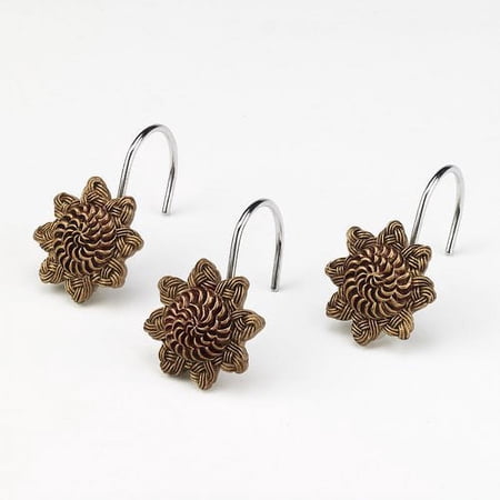 Braided Medallion Shower Hooks Multicolor