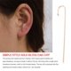 thumbnail image 4 of Sonducket Ear Cuff Zircon Rhinestone Estilo simple Joyería Pendiente Ganchos Pinch Pendientes perforados diario Banquete Mujeres Ropa, zapatos y accesorios Miscelánea No.01 Sonducket AP010319-01, 4 of 6
