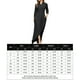 thumbnail image 2 of Vestido Vestido largo informal para mujer, holgado, con cuello vuelto, vestido clásico, traje de calle Cgtredaw Negro T M para Mujer, 2 of 6