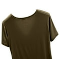 thumbnail image 5 of yievot Pajama Tops for Women Soft Short Sleeve Tee Sleep Shirts V Neck T-Shirt Pjs Top Sleepwear, 5 of 6