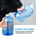 TRAHOO128OZ/1 Gallon Water Bottle with Straw Motivational Water Bottle