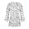 thumbnail image 4 of Womens Summer Tops Casual Linen Print Blouses for Women Dressy Casual Plus Size Womens Shirts, 4 of 5