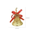 thumbnail image 3 of TanSiDing 6pcs Christmas Bells Ornament Set, Festive Holiday Decor with Red Bow Accent, Durable Metal Jingle Bells for Tree, Wreath, Gift, and Home Decorations, 3 of 7