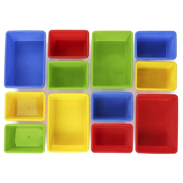 Tot Tutors Kids Toy Storage Organizer with 12 Plastic Bins White