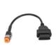thumbnail image 5 of Jadeshay Cable OBD2, Adaptador de Cable de diagnóstico OBD2 para Motocicleta, 4 Pines, 32 cm/12,6 Pulgadas, reemplazo para 883‑XL883, 5 of 5