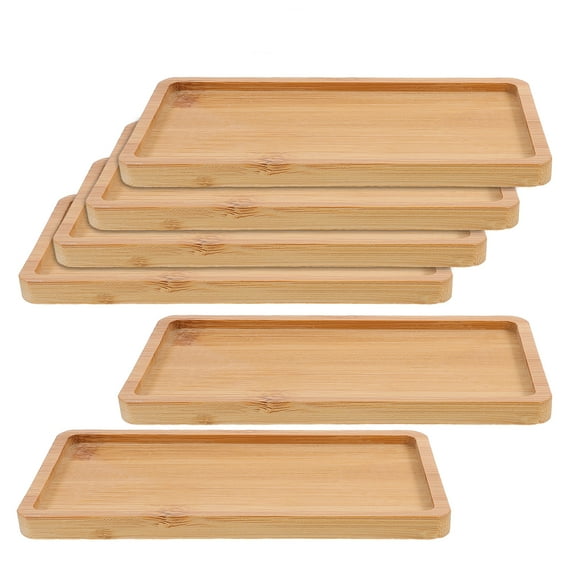 Zehuanyu 6 Pcs Wooden Serving Tray Charcuterie Boards with Lids Serve Platters Child Khaki