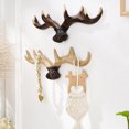 thumbnail image 3 of OIUR Nordic Vintage Deer Horn Decor Hook Wall Hanging Clothes Hats Hook Strong Load-bearing Easy to Install Multipurpose Hanger Hook, 3 of 7